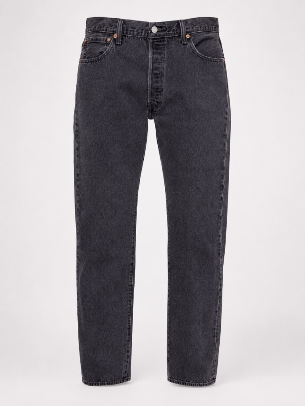 Levi's 501 Original Fit Jeans Men's 36x34 Black Fade Denim Straight Button Fly
